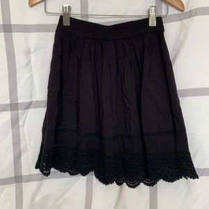 black skater shirt with lace bottom